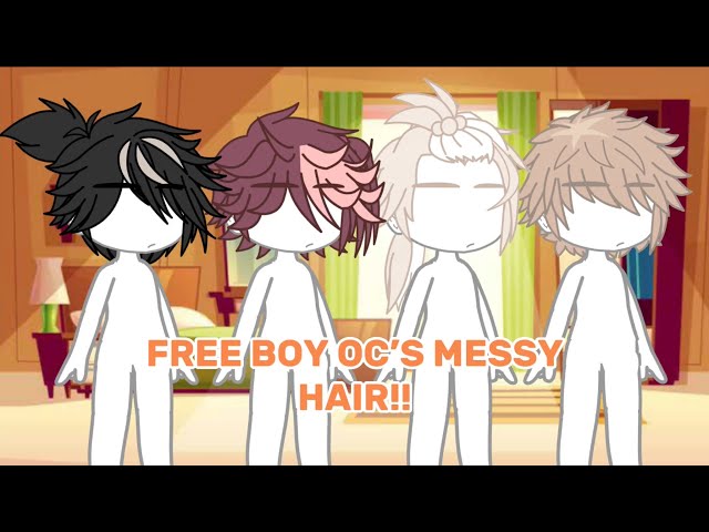 FREE* BOY OC'S MESSY HAIR !  Gacha Club/Life - ve3e 